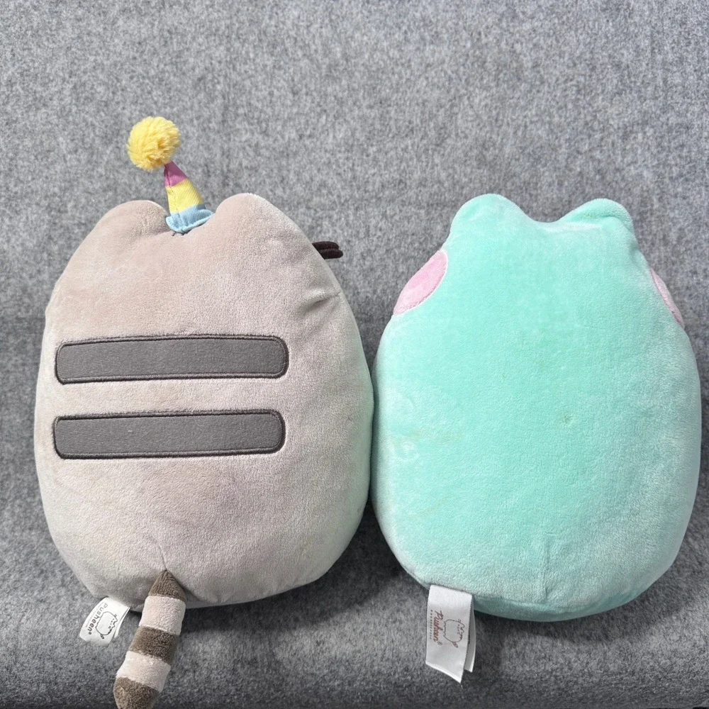 Pusheen the Cat Plush Bundle Birthday Cupcake & Mint Frog Costume‎ 9 inches